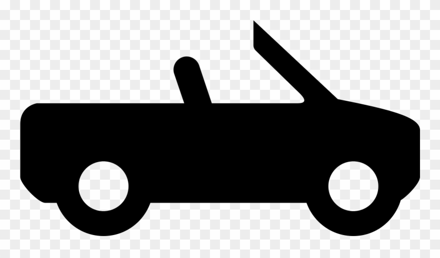 Driving Clipart Red Convertible - Android Car Icon White - Png Download