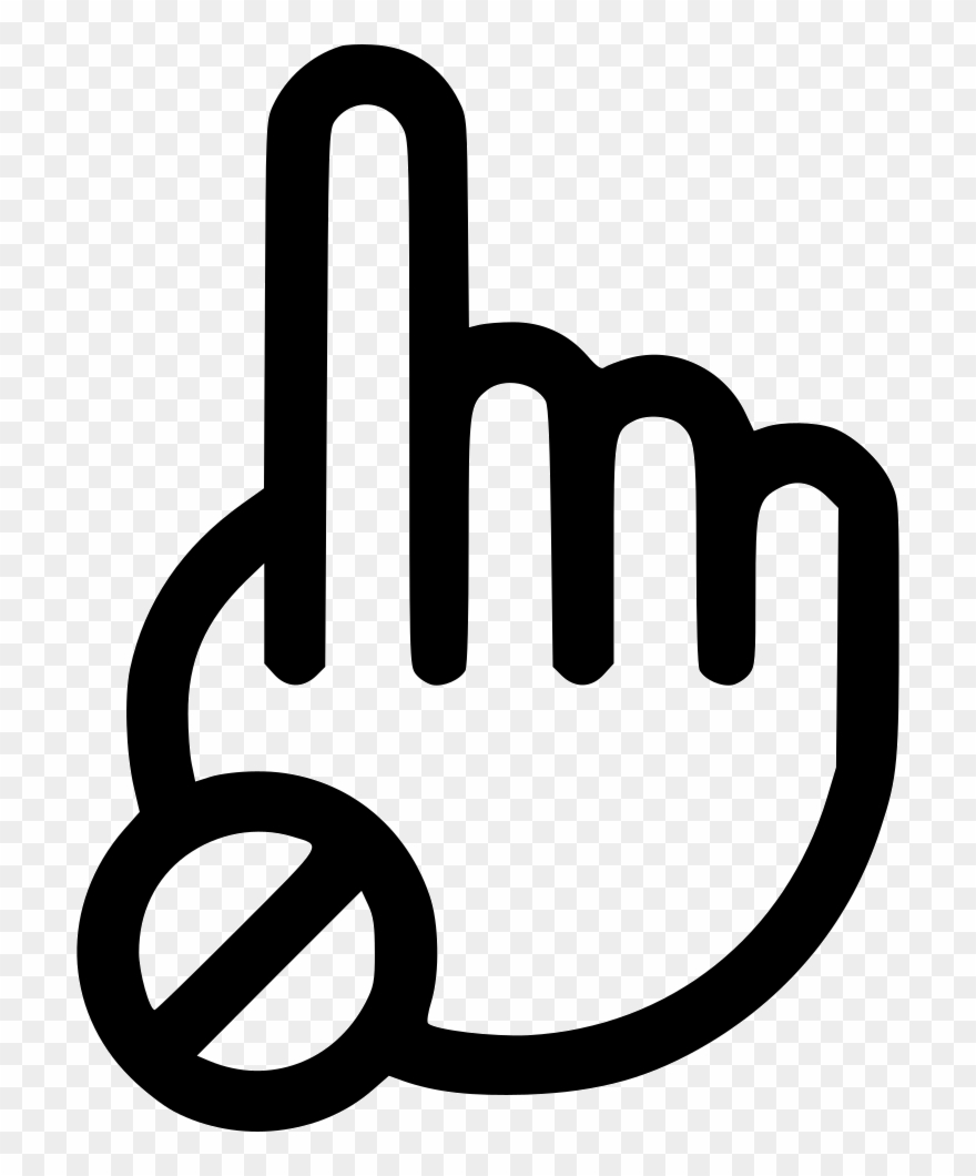 Dont Touch Comments - Icon Hand Pc Clipart