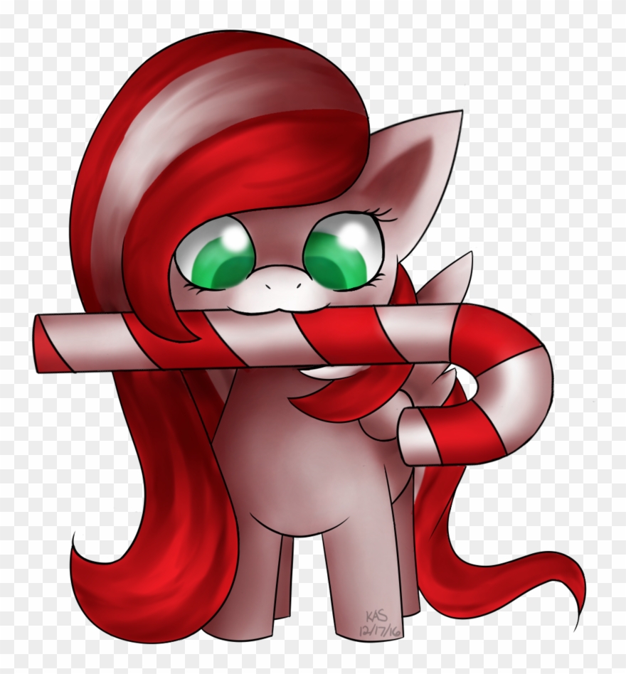 Artist Stardustlily Candy Cane Filly Artiststardustlily - Cartoon Clipart