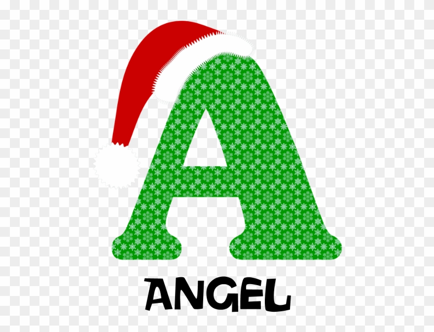 Christmas Letter A Monogram Puzzle - Swimsuit Clipart