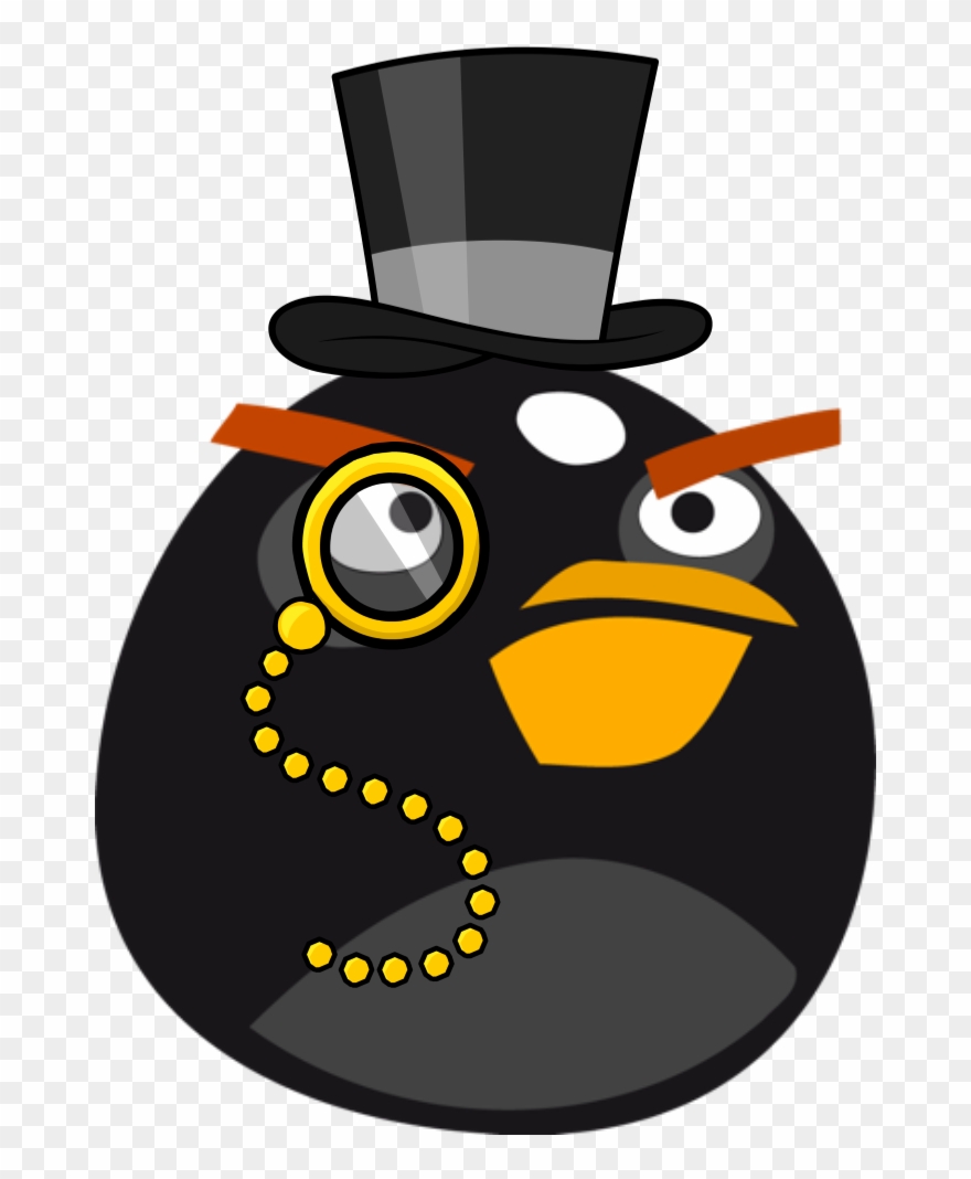 708 X 1010 1 - Angry Birds Bomb Png Dibujo Clipart