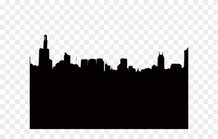 Skyscraper Clipart City Wallpaper - Mary Poppins Skyline Silhouette - Png Download