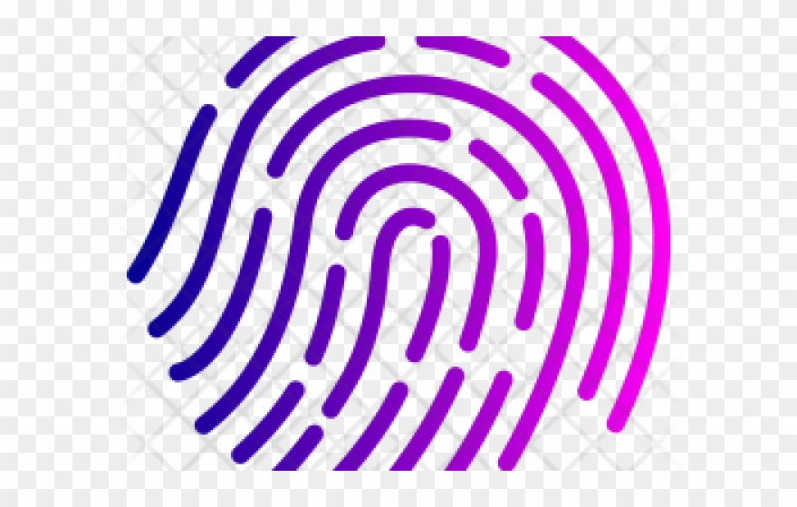 Fingerprint Clipart Purple - Email - Png Download
