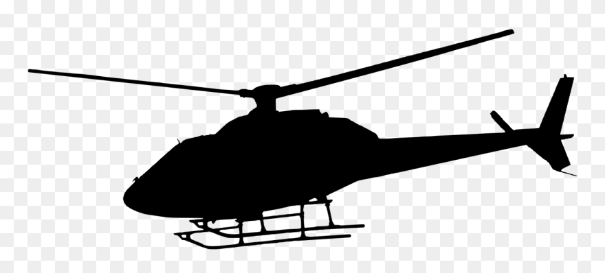 Travel, Silhouette, Helicopter, Flying, Travel - Black Helicopter Transparent Background Clipart