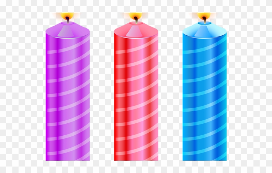 Birthday Candles Clipart Printable - Candle For Birthday Clipart Png Transparent Png
