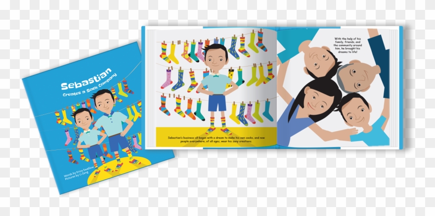 “sebastian Creates A Sock Company” Special Edition - Graphic Design Clipart