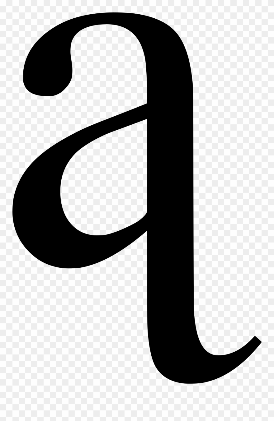 File Latin Small Letter A With U Turned Tail Svg Wikimedia - Letter A With A Tail Clipart