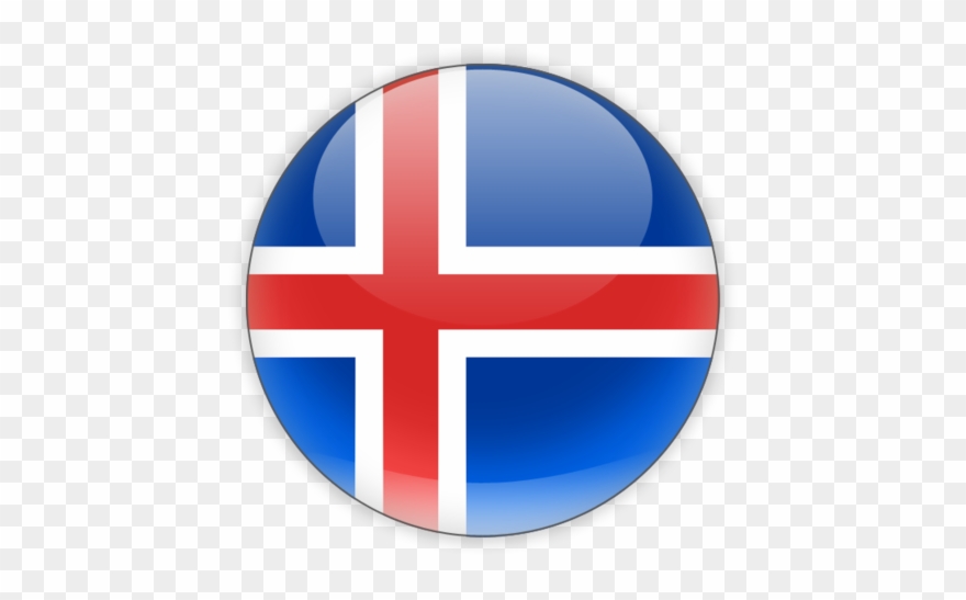 Flags - Iceland Flag Round Png Clipart