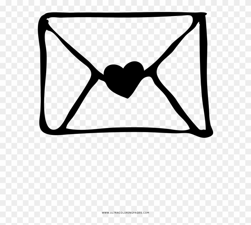 Love Letter Coloring Page - Furniture Clipart