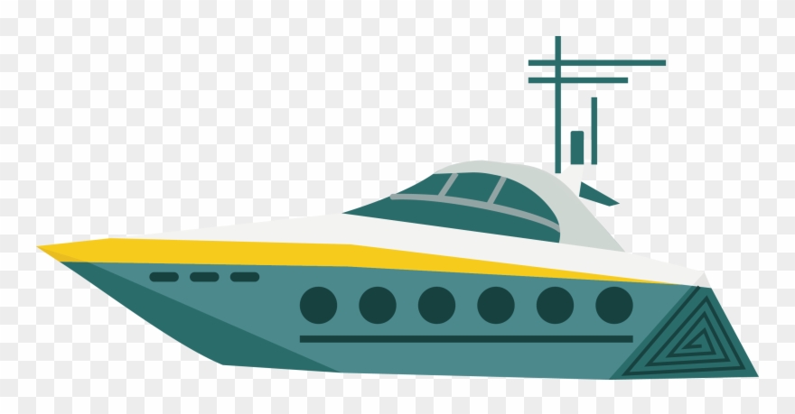 Yacht Ship Watercraft - Barco Vector Hd Clipart