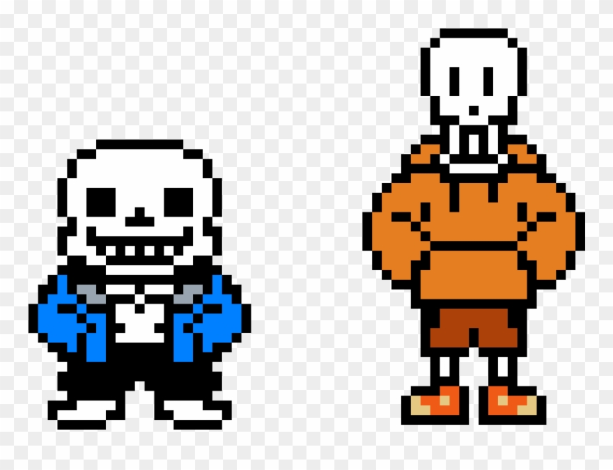 Ut Sans And Us Papyrus - Papyrus Underswap Sprite Clipart