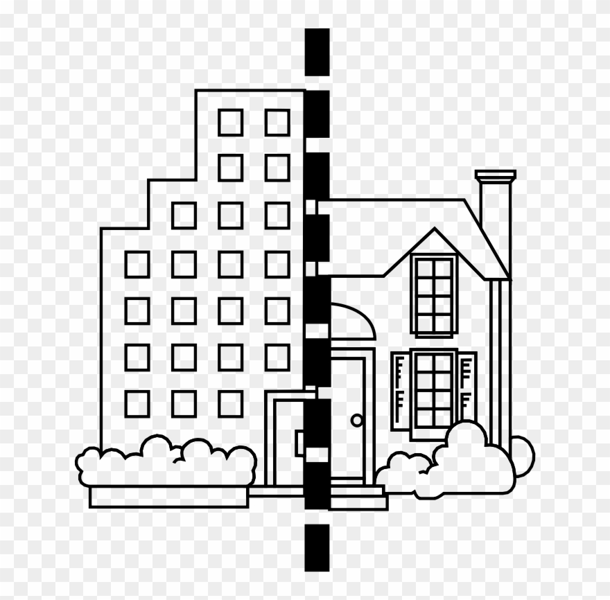 Medium Image - Residential And Commercial Clipart - Png Download