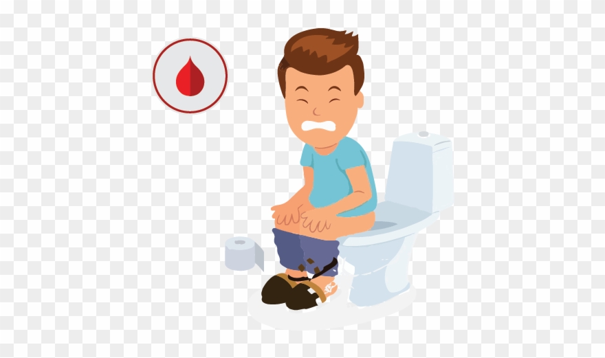 Bleeding Piles Is A Painful And Troublesome Bowel Condition - Diarrhea Boys Clipart