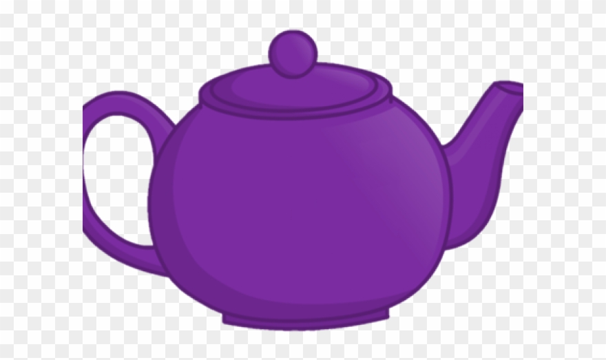 Purple Teapot Clipart - Png Download