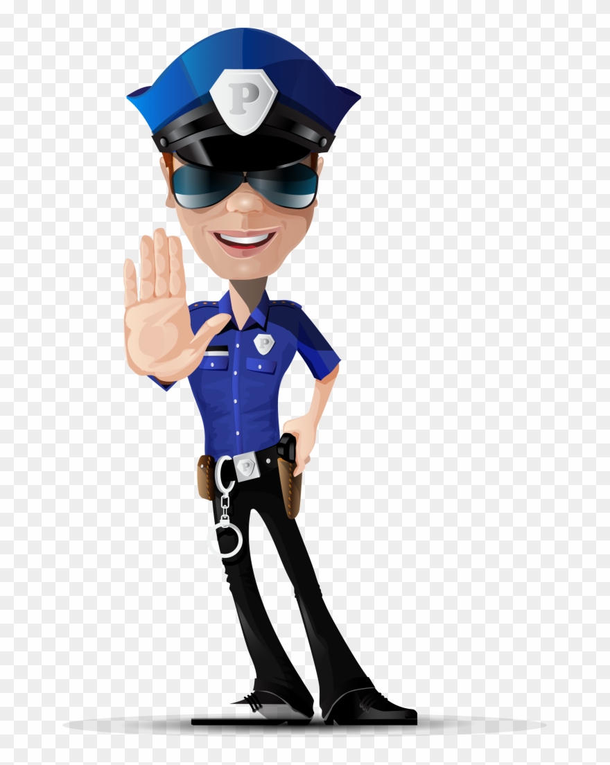 Police Officer Drawing Clip Art Transprent Png - Policeman Vector Free Download Transparent Png