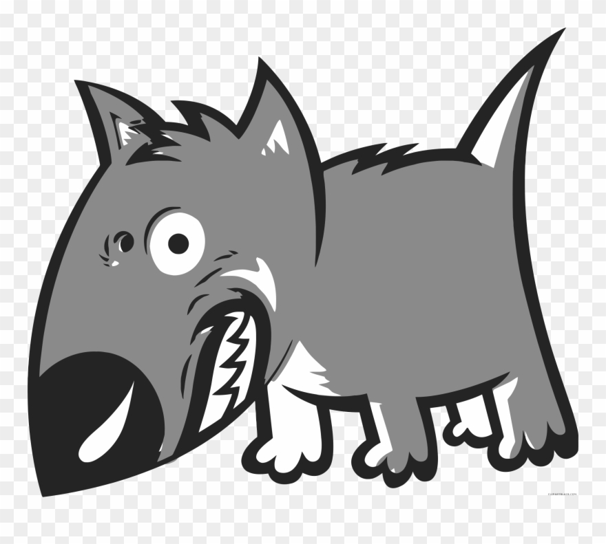 Svg Black And White Stock Clipartblack Com Animal Free - Lustiges, Verärgertes Hündchen-kissen Zierkissen - Png Download