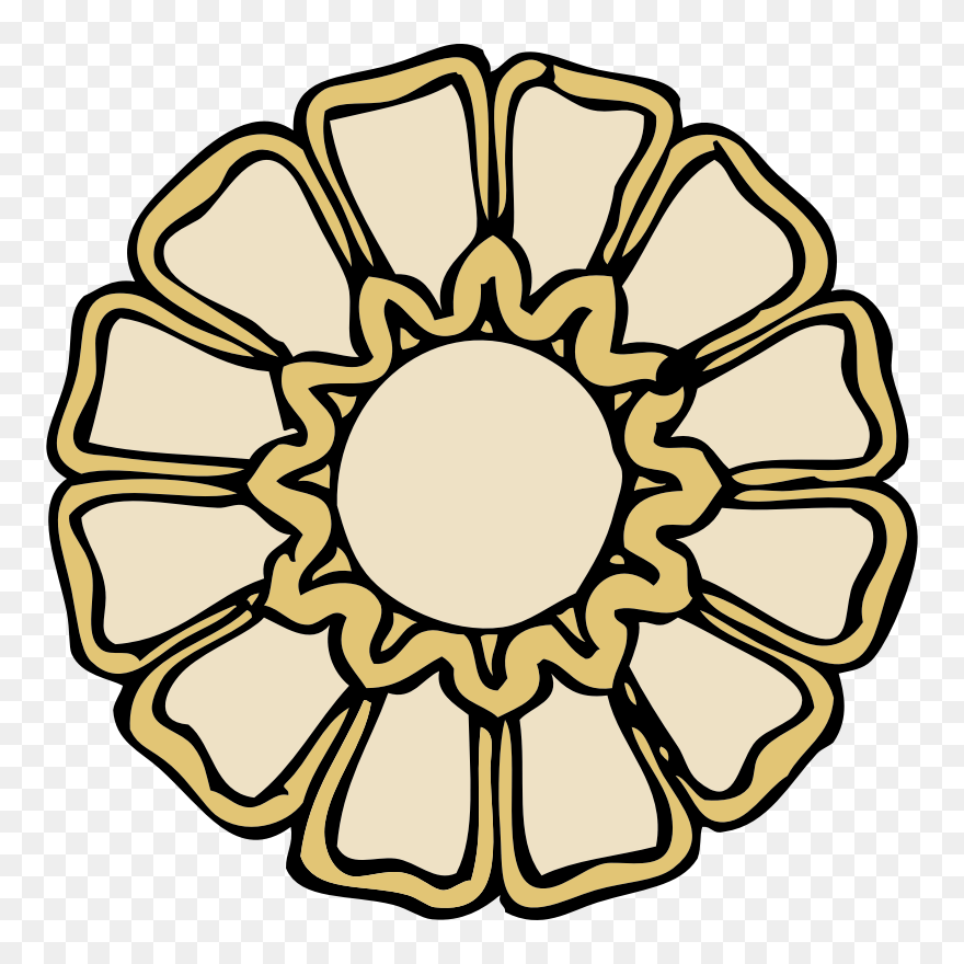 Rosette Ornament Svg Clip Arts 594 X 597 Px - Png Download