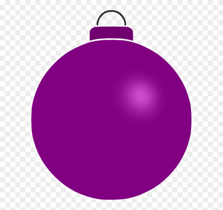 Clip Art Christmas Christmas Ornament Christmas Day - Purple Christmas Ornament Clipart - Png Download