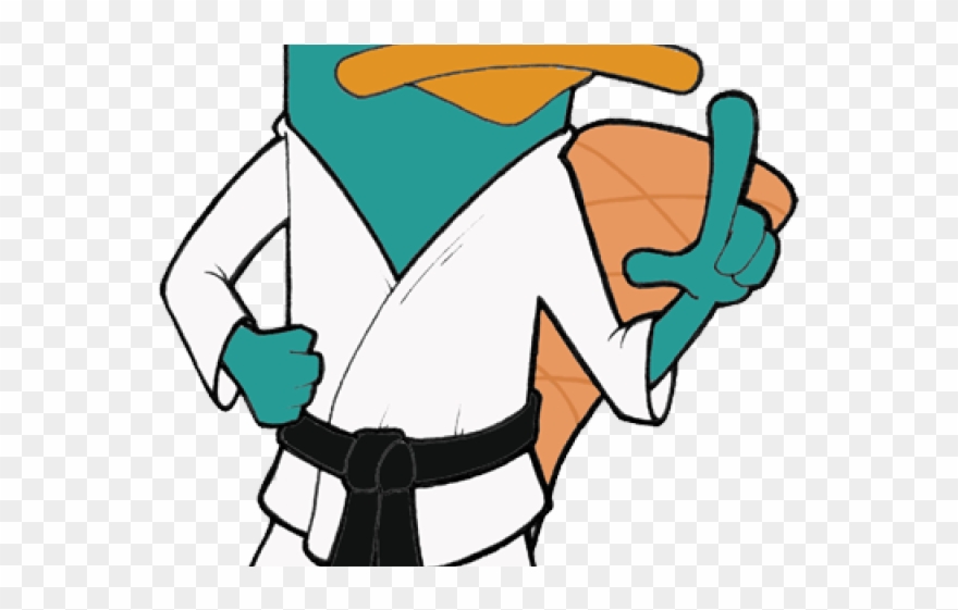 Karate Clipart Disney - Perry The Platypus Karate - Png Download