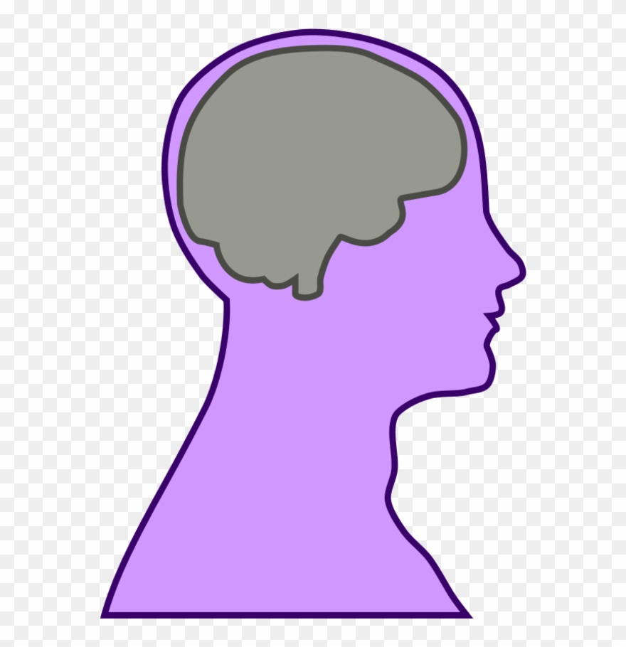 Brain Human Man - Line Art Brain Outline Clipart