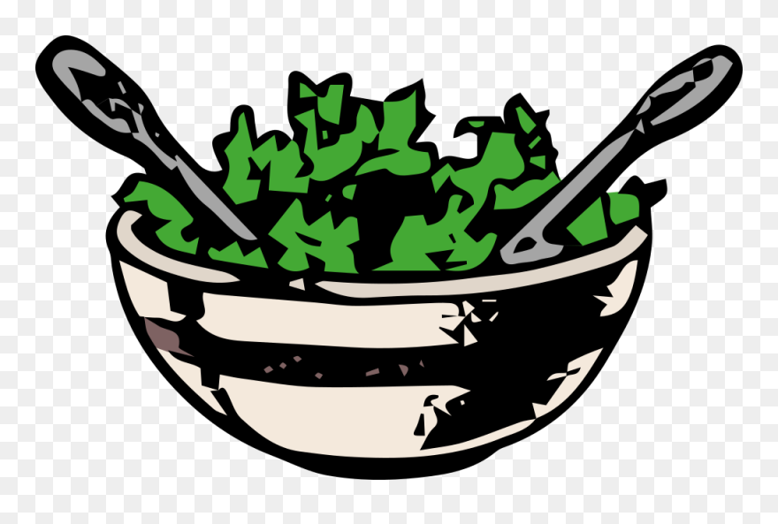 Medium Image - Green Salad Clipart - Png Download