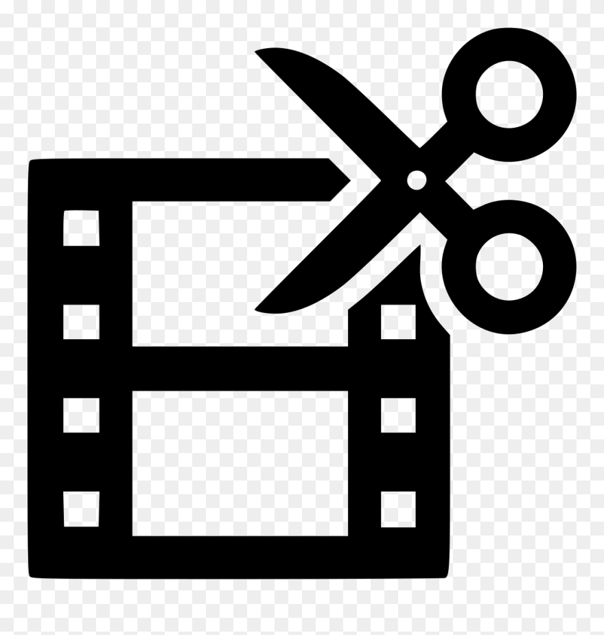 Film Edit Icon Clipart Video Film Editing - Symbol Film And Video Editor - Png Download