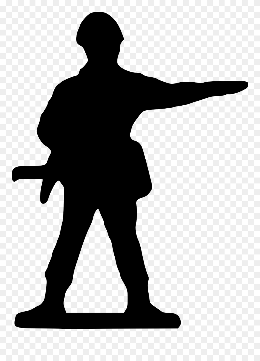 Soldier, Silhouette - - Ww1 Soldiers Cartoon Png Clipart