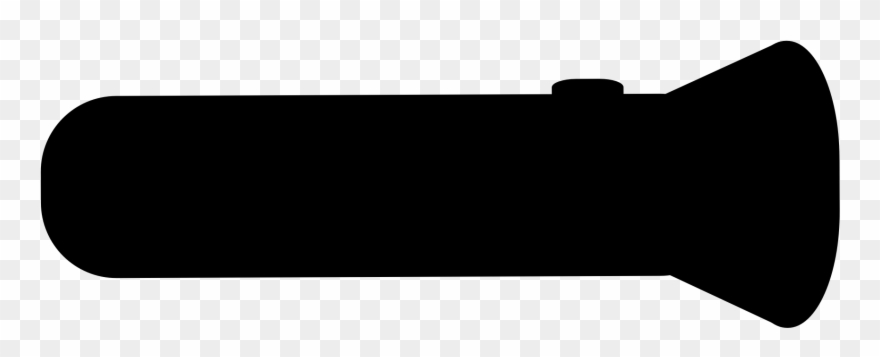 Silhouettes Flashlight Silhouette Clipart - Flashlight Silhouette - Png Download