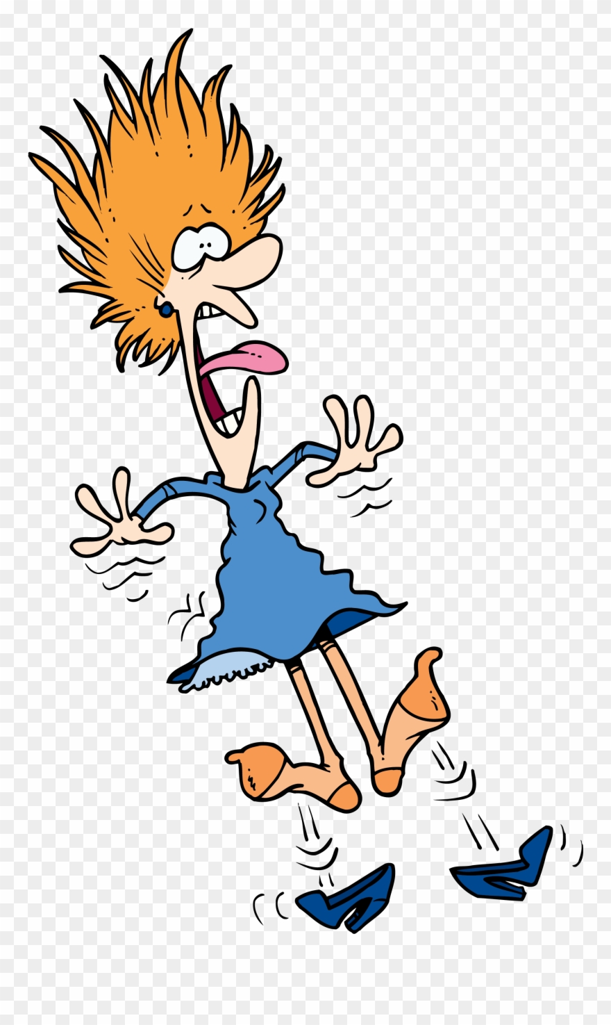 Scare Clip Kid - Electric Shock Cartoon Png Transparent Png