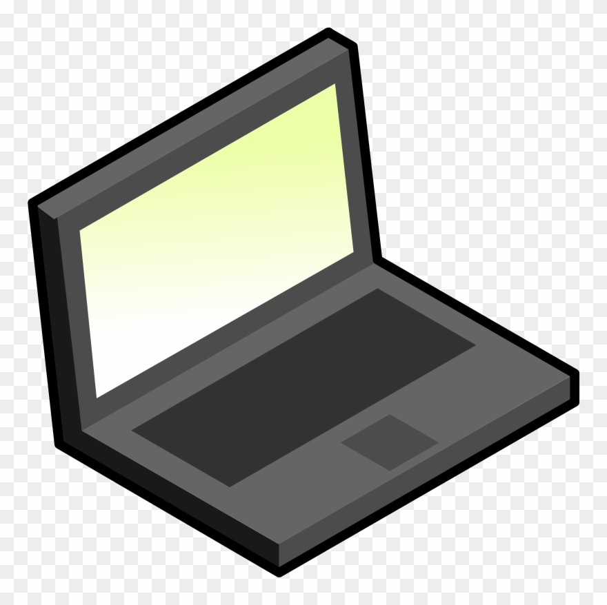 Laptop Computer Icons Diagram Download Personal Computer - Simple Laptop Clip Art - Png Download