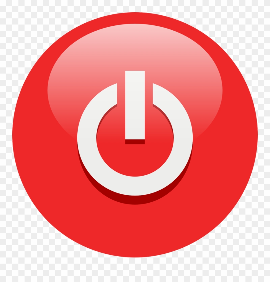Clipart Info - Power Button Icon Red - Png Download