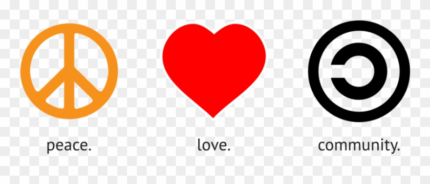 Community - - Love Peace Music Clipart