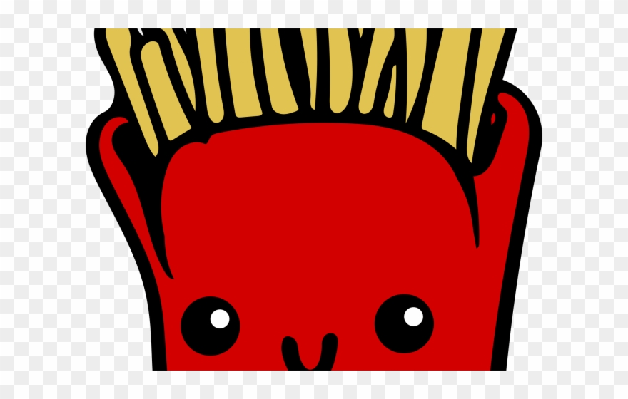 Snack Clipart Kawaii - French Fries Cartoon - Png Download