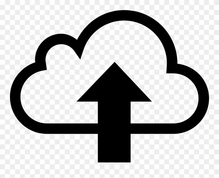 Upload Button Transparent - Upload To Cloud Icon Clipart
