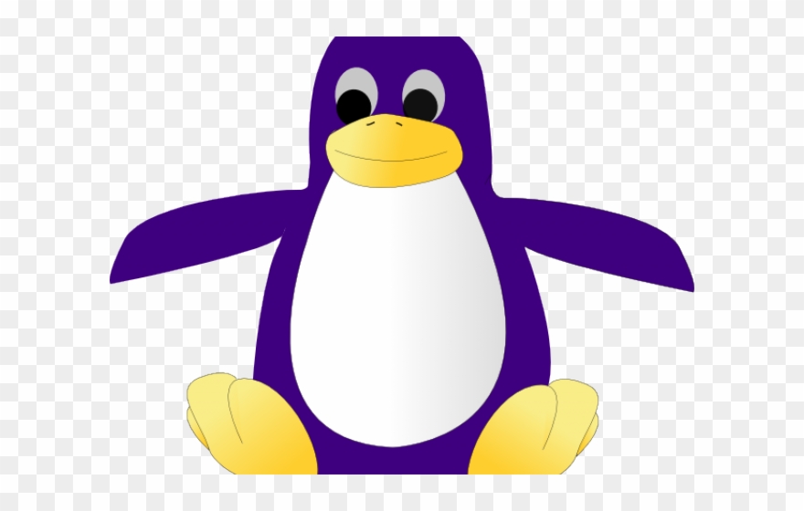 Jump Clipart Purple - Linux Logo - Png Download