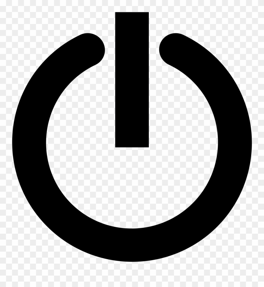 Shutdown Button Clipart Svg - Power Icon .ico - Png Download