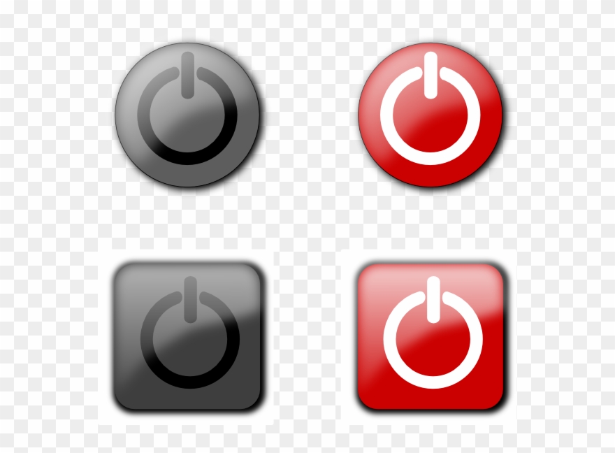 Shutdown Button Clipart Onoff - Button On Off Png Transparent Png