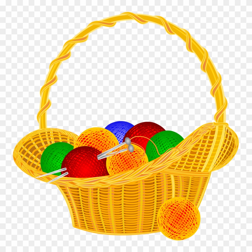 Craft - Panier Pelote De Laine Dessin Clipart