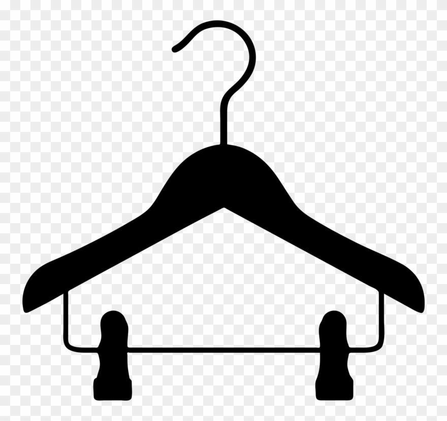 Clothes Hanger Clothing Clothes Horse Coat & Hat Racks - Clothes Hanger Clip Art - Png Download