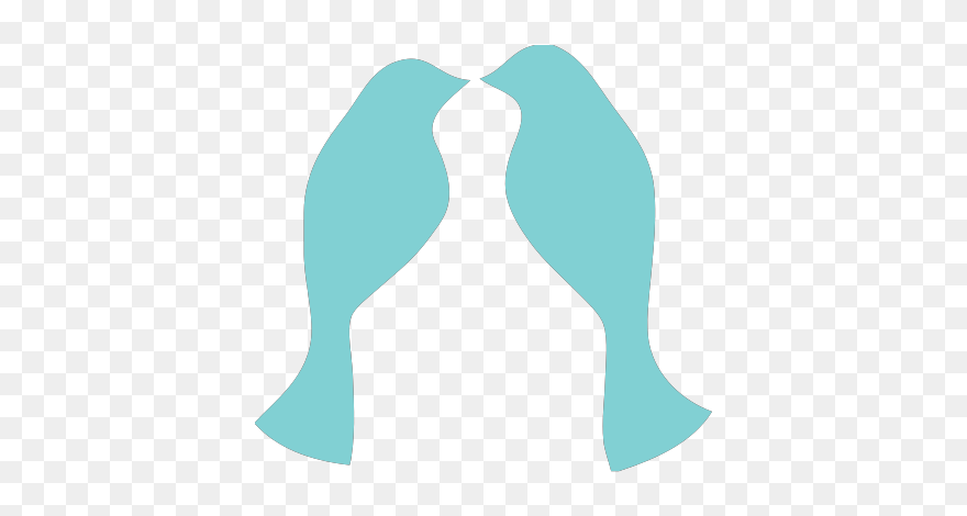 Blue Love Cliparts - Love Bird Silhouette Png Transparent Png