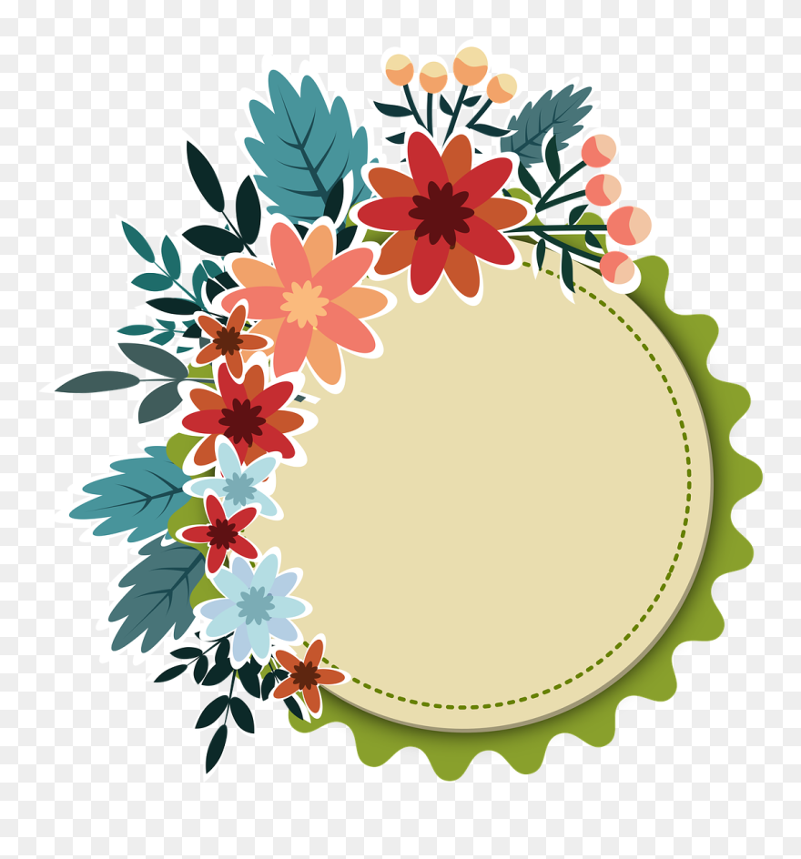 Flowers, Floral, Flowery, Spring, Plants, Ornament - Ashoka Institute Of Technology And Management Logo Clipart