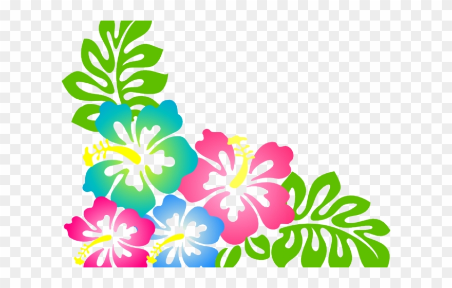Hibiscus Clipart Hawaiian Theme - Hawaiian Flower Transparent Background - Png Download