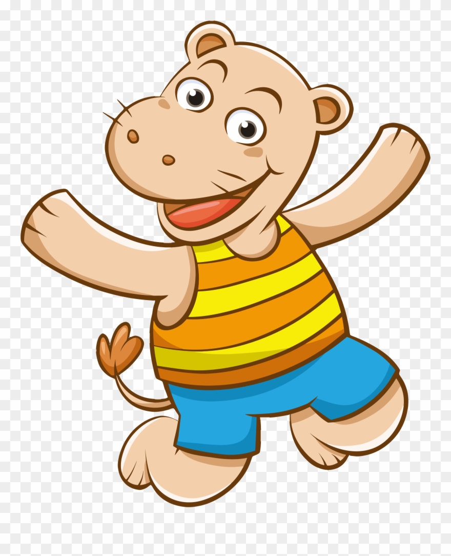 Clipart - Cartoon Hippo - Cartoon Ki Image Png Transparent Png