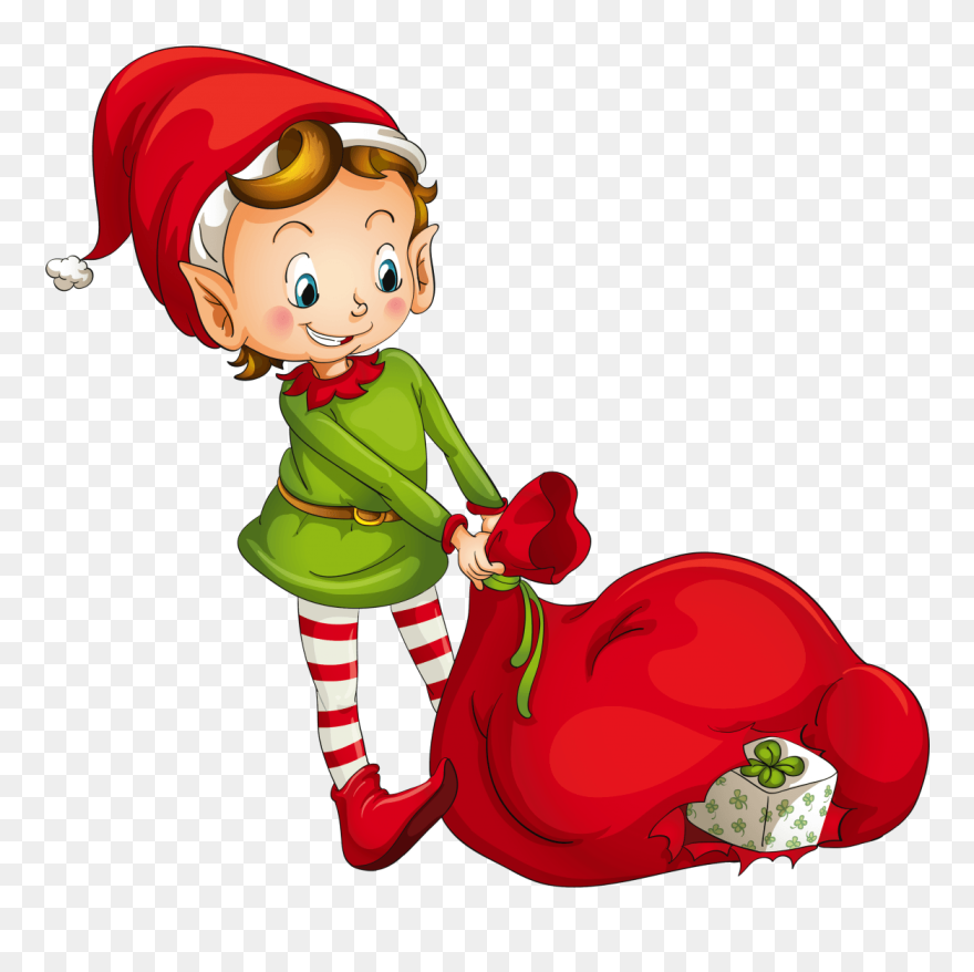 How The Stole Christmas Poem Sing A - Christmas Elf Clipart - Png Download