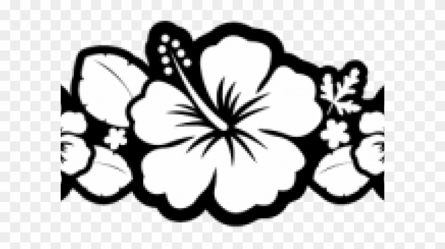 Hibiscus Clipart Black And White - Arc Flower Black And White - Png Download