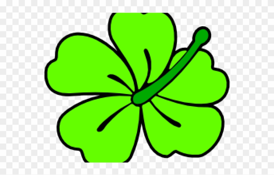 Hibiscus Clipart Green - Clip Art - Png Download
