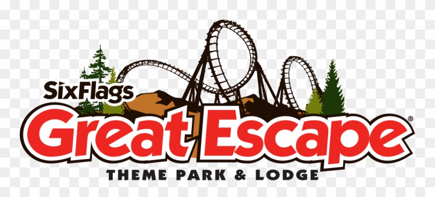Lake George, Ny - Six Flags Great Escape Logo Clipart