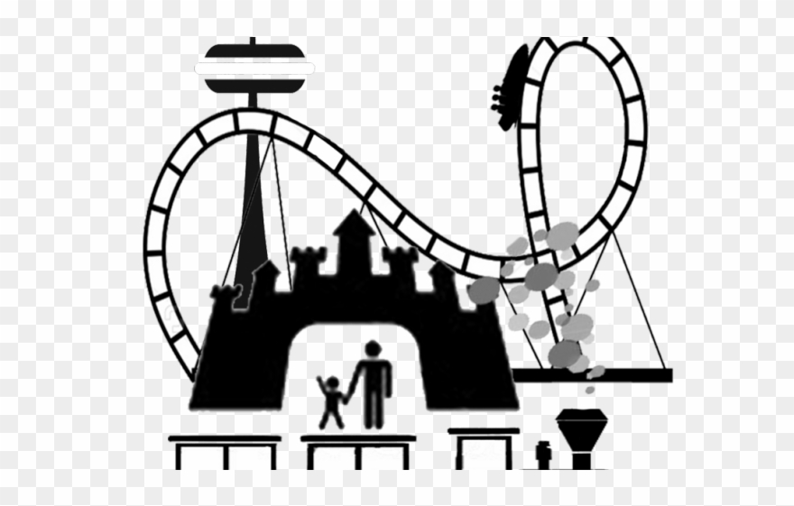 Amusement Park Clipart Transparent - Theme Parks Clip Art - Png Download