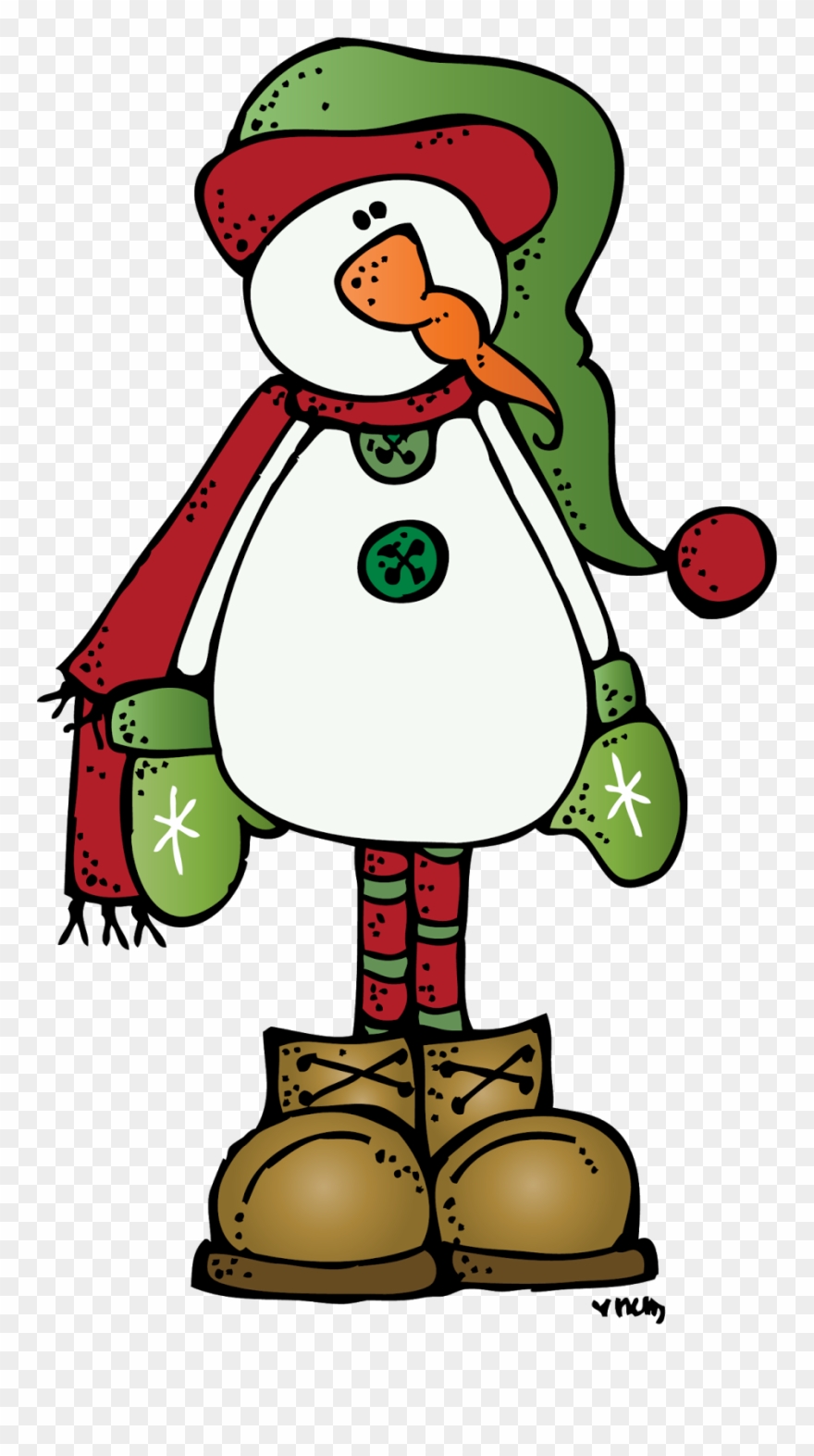 Snowman More - Christmas Clip Art Melonheadz - Png Download