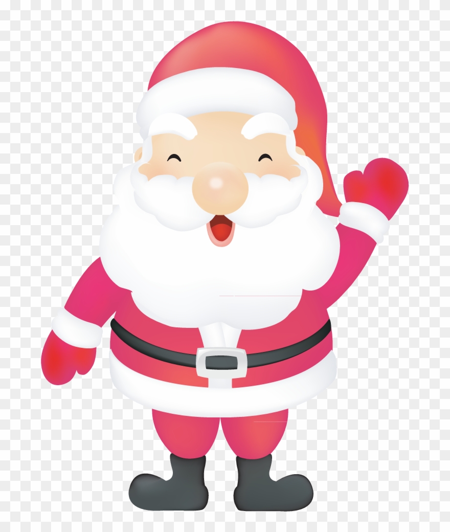 Papa Noel, Santa Claus, Navidad Vector - Cute Santa Claus Clipart - Png Download